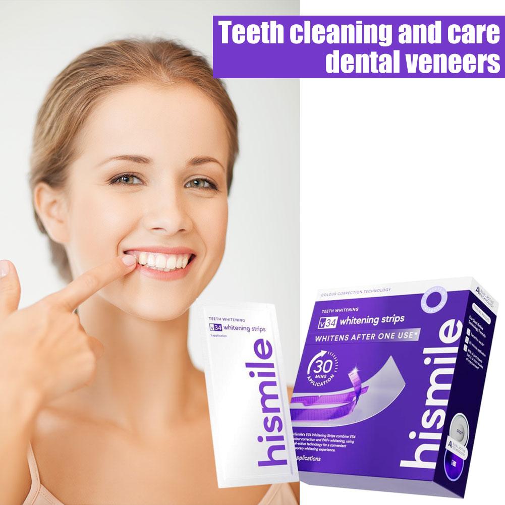 Teeth Whitening Strips - 보라색 치아 미백 스트립 치아 얼룩