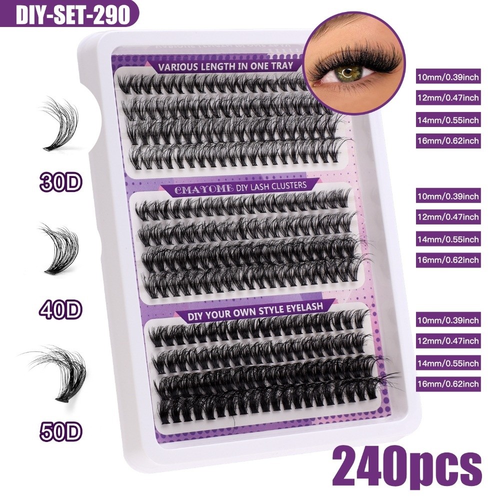 False Eyelashes Natural - 내추럴 룩 인조 속눈썹 위스피 스타일