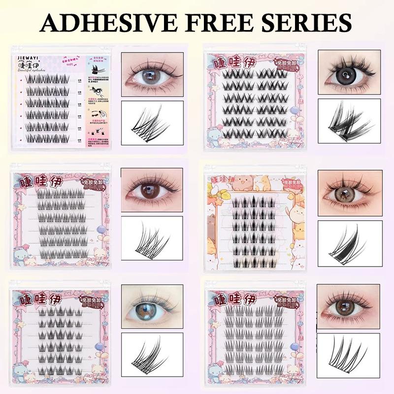 False Eyelashes Natural - 6줄 DIY 분할형 인조 속눈썹 만화풍