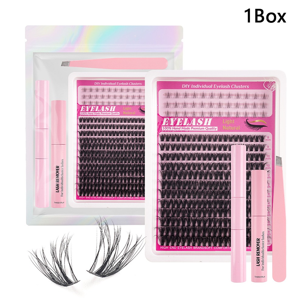False Eyelashes Natural - 8-18mm 길이의 자연스러운 속눈썹, 가벼운 스타일