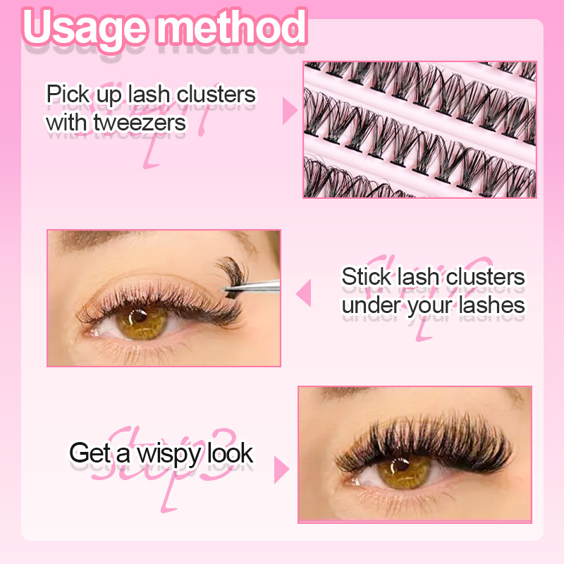개별 속눈썹 속눈썹 클러스터 8-16mm 200개 자연 - False Eyelashes Natural 리뷰 및 가격