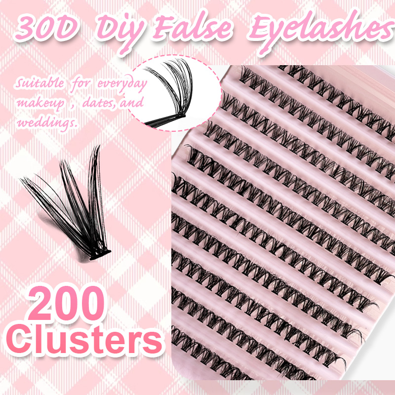개별 속눈썹 속눈썹 클러스터 8-16mm 200개 자연 - False Eyelashes Natural 리뷰 및 가격
