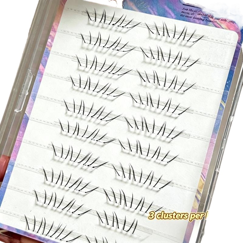 1세트 코믹 로워래쉬 익스텐션 클러스터 내추럴 셀프 접 - False Eyelashes Natural 리뷰 및 가격
