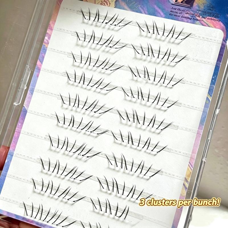 1세트 코믹 로워래쉬 익스텐션 클러스터 내추럴 셀프 접 - False Eyelashes Natural 리뷰 및 가격