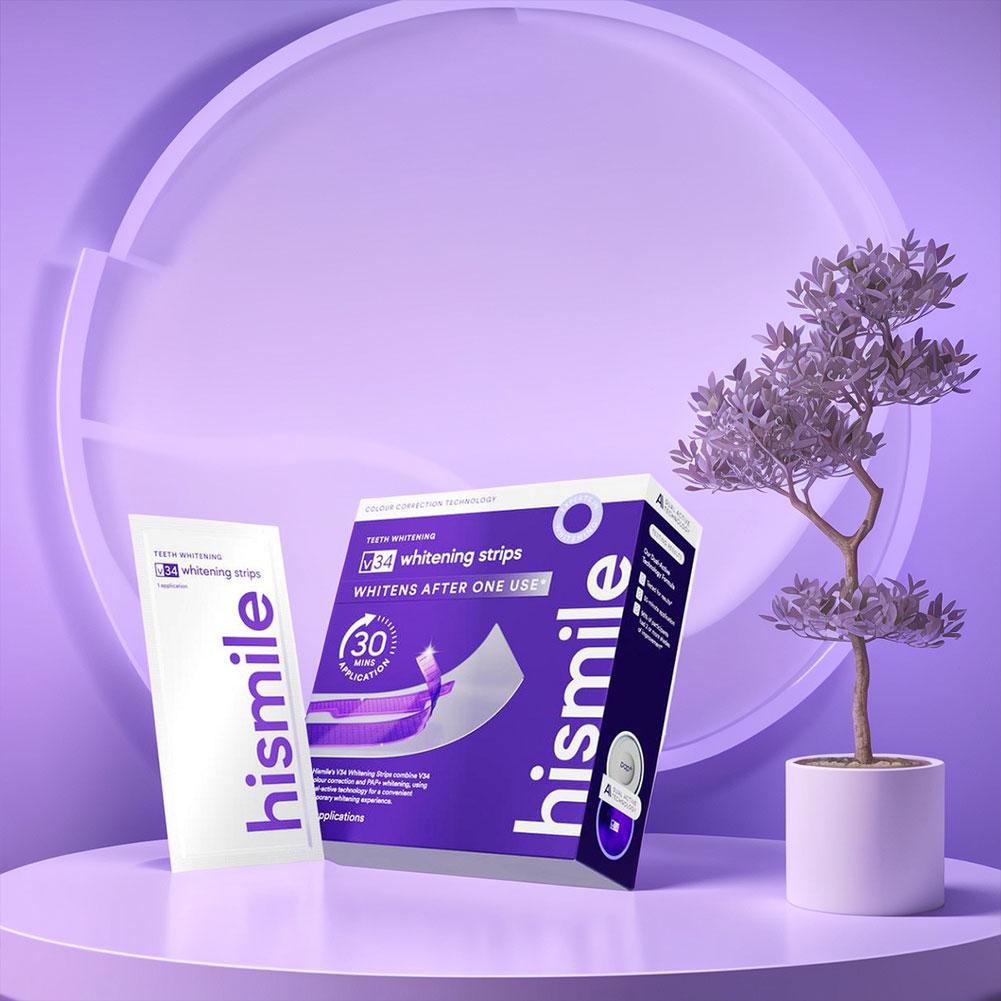 보라색 치아 미백 스트립 치아 얼룩 치료 치아 미백 및 - Teeth Whitening Strips 리뷰 및 가격