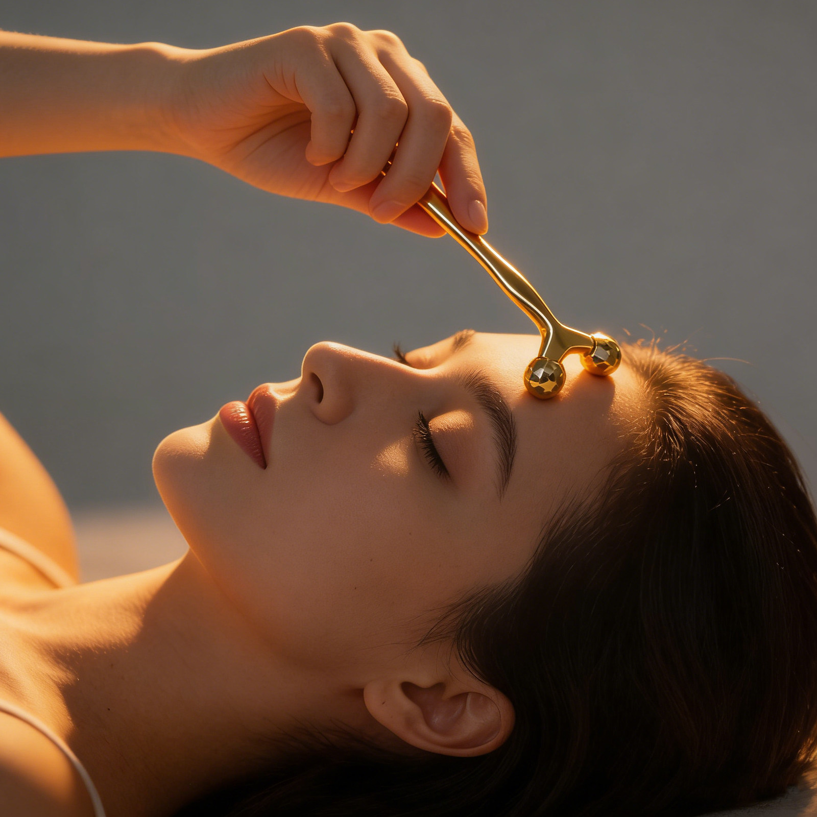 페이셜 롤러 양면 금속 골드 페이스 넥 마사지 도구 양 - Face Massager 리뷰 및 가격